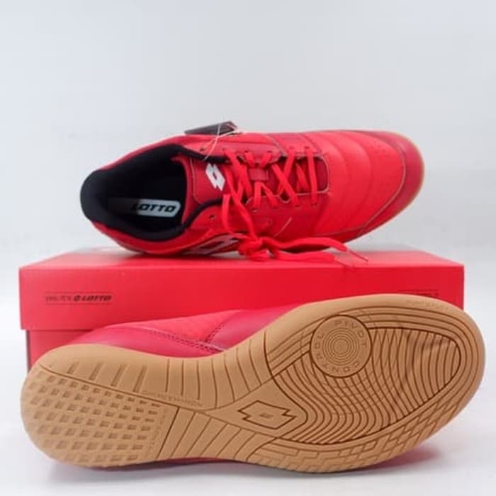 Jual Sepatu  Futsal  Lotto  Tacto 500 IV Cliff Red Toreador 