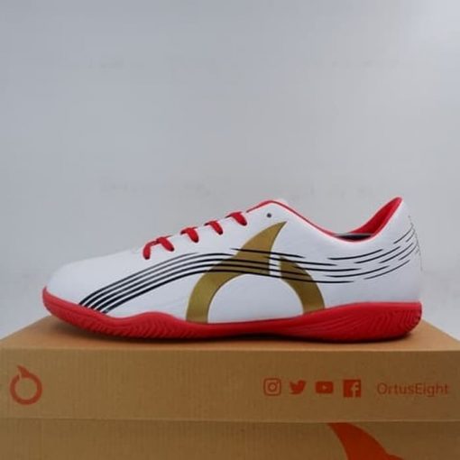 Sepatu Futsal OrtusEight Horizon IN White Gold Ortred 11020117 Ori Murah