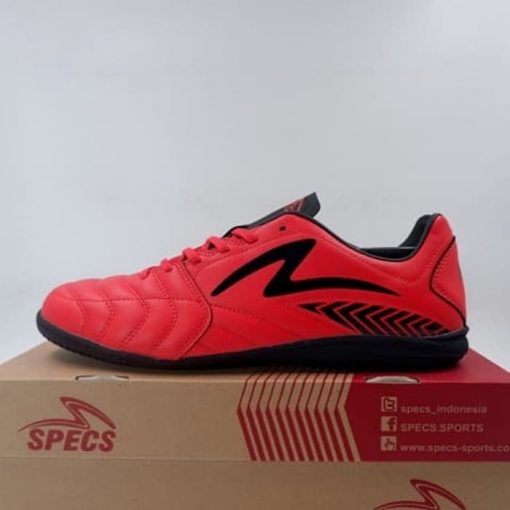 Sepatu Futsal Specs Azteca IN Emperor Red Black 401173 Original BNIB Murah