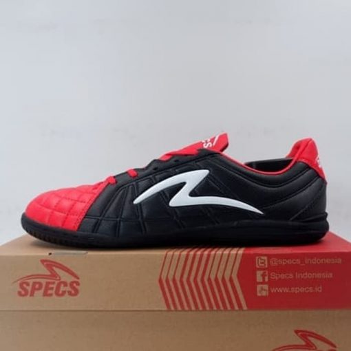 Sepatu Futsal Specs Barricada Kaze IN Emperor Red Black 401085 Ori Murah