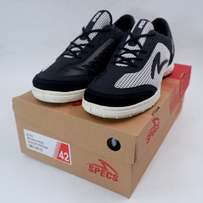 Jual Sepatu  Futsal  Specs  Metasala Rival Black Off White 