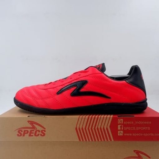 Sepatu Futsal Specs Roma IN Emperor Red Black 401088 Original BNIB Murah