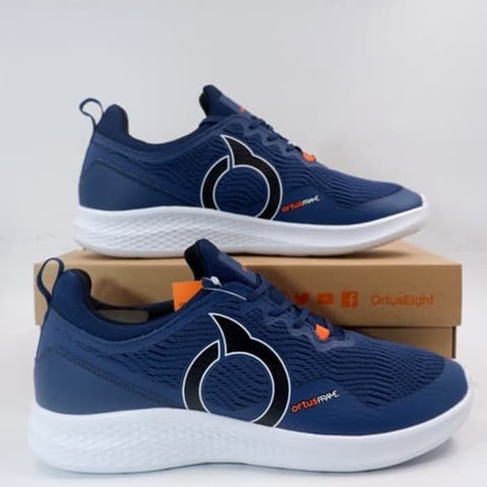  Sepatu  Lari  Running OrtusEight Cereza Navy White 11030043 