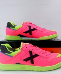 Jual Sepatu  Futsal  Munich  Continental  V2 10 Pink Green 