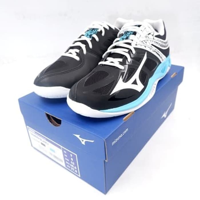 Jual Sepatu  Volley Voli Mizuno  Thunder  Blade  2  Black White 