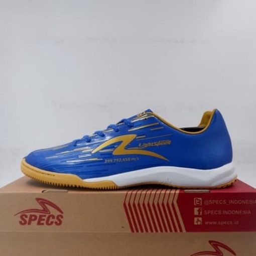 Sepatu Futsal Specs Acc Lightspeed Reborn IN Blue Metallic 401169 Ori Murah