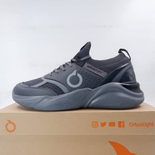 Sepatu Lari/Running Ortuseight Ortus Eight Santana Heather Gray Black 11030053 Ori Murah