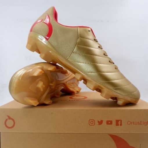 Sepatu Bola Ortuseight Ortus Eight Cygnus FG Gold Red 11010156 Original BNIB Murah