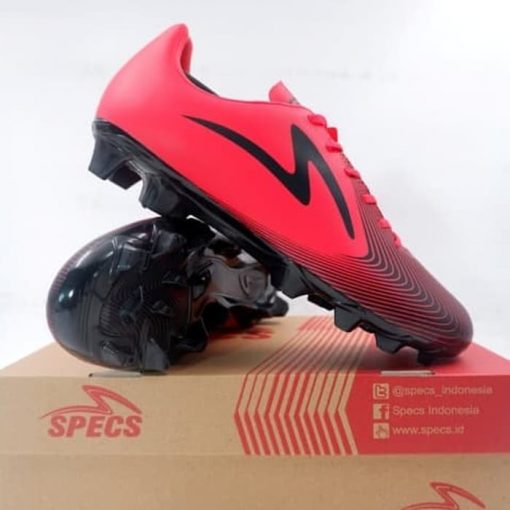 Sepatu Bola Specs Hypeno FG Emperor Red Black 101331 Original BNIB Murah