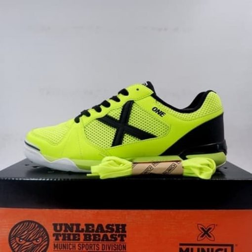 Sepatu Futsal Munich One Indoor 25 Green Black 3071025 Original BNIB Murah