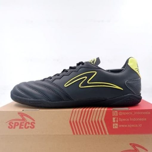 Sepatu Futsal Specs Evict IN Black Noir Solar Slime 401392 Original Murah