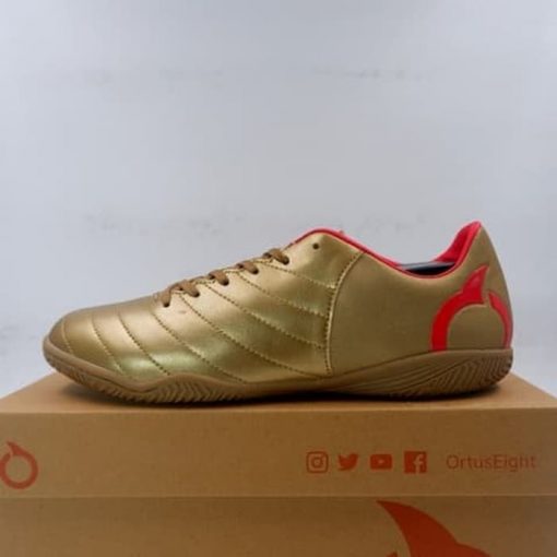 Sepatu Futsal Ortuseight Ortus Eight Cygnus IN Gold Red 11020156 Original BNIB Murah