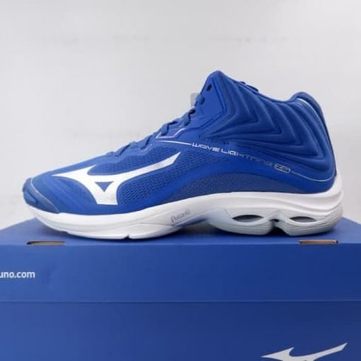 Sepatu Volley Mizuno Wave Lightning Z6 MID True Blue V1GA200506 Ori Murah