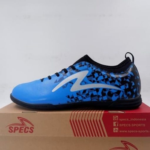 Sepatu Futsal Specs Forza IN Tulip Blue Black 400979 Original BNIB Murah