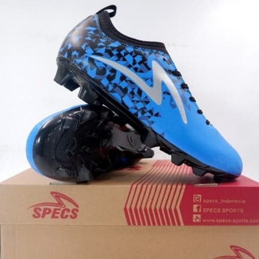 Sepatu Bola Specs Forza FG Tulip Blue Black 100989 Original BNIB Murah