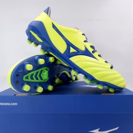 Sepatu Bola Mizuno Morelia Neo II MD Yellow Blue P1GA205325 Original Murah