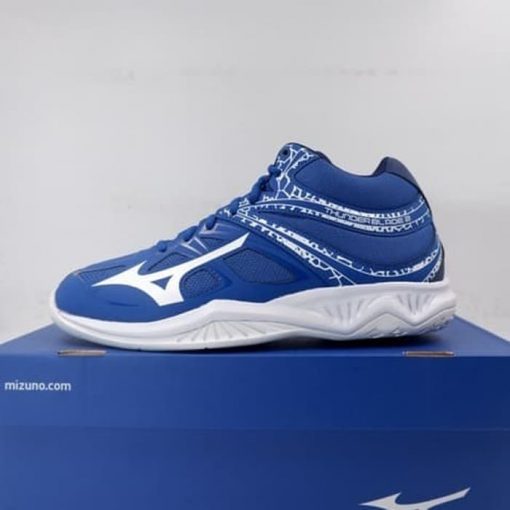 Sepatu Volley Mizuno Thunder Blade 2 MID True Blue V1GA197506 Original Murah