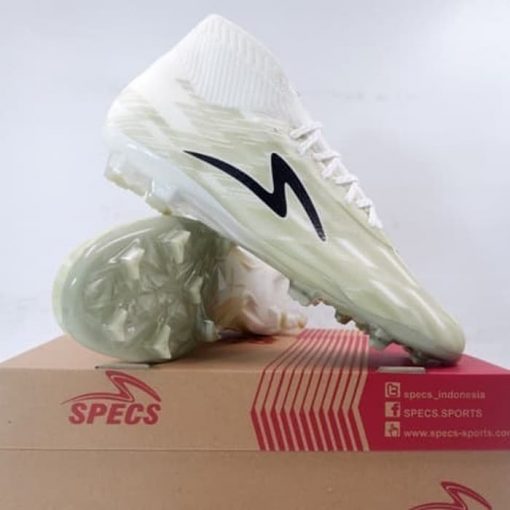 Sepatu Bola Specs Acc Lightspeed II Elite MX FG White Olive 101298 Ori Murah