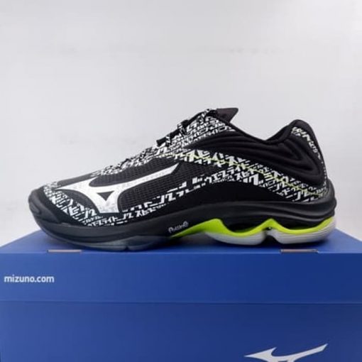 Sepatu Volley Mizuno Wave Lightning Z6 Black White V1GA200198 Original Murah