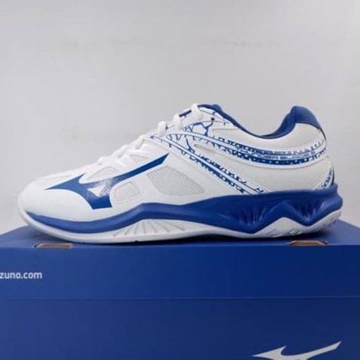 Sepatu Volley Mizuno Thunder Blade 2 White Blue V1GA197021 Original Murah