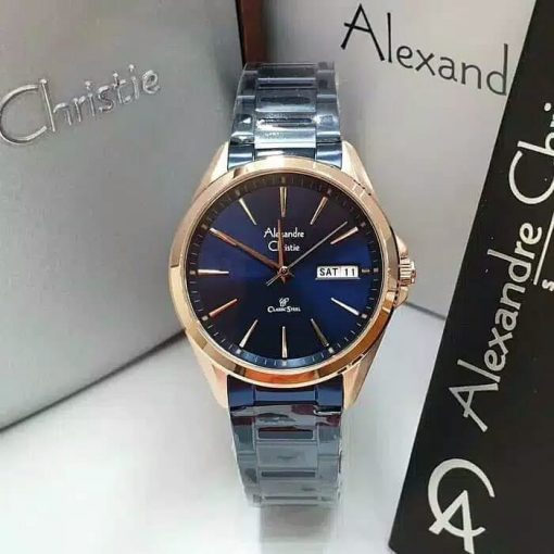 Jam Tangan Wanita Alexandre Christie AC 8592 LEBURBU Original Garansi Resmi