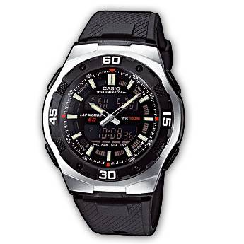 Casio AQ 164 W (Rubber & Rantai)