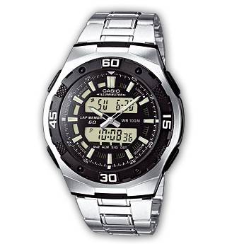 Casio AQ 164 W (Rubber & Rantai)